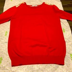 Red Burberry boys sweater great condition